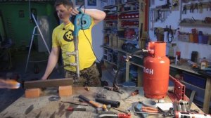 ? ИСПЕПЕЛИТЕЛЬ. Мощная газовая горелка для плавки цветмета с рекуператором своими руками.