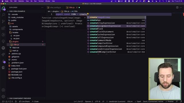 Cómo configurar i18n + Vue3 + Vite смотреть онлайн