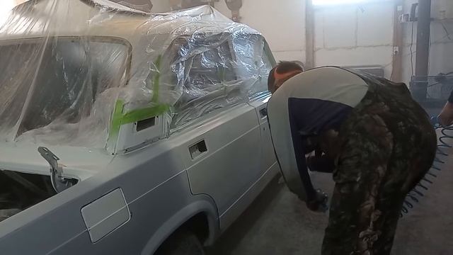 Покраска кузова автомобиля своими руками, ваз 2107! смотреть онлайн