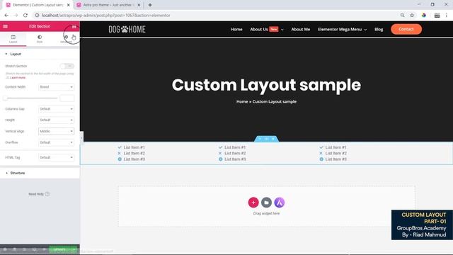10.1 Astra Pro Custom layout Part 1 | WordPress Theme customization. смотреть онлайн