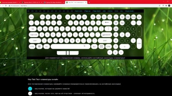 Key Test    тест клавиатуры онлайн   Google Chrome 2021 01 25 16 27 48