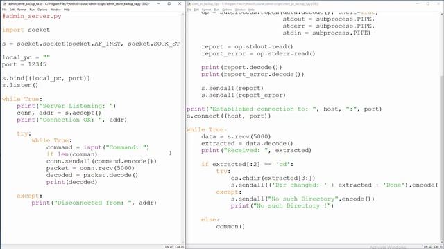 Remote Administration Tool - Python - Change Directory - [ Part 4 ] смотреть онлайн