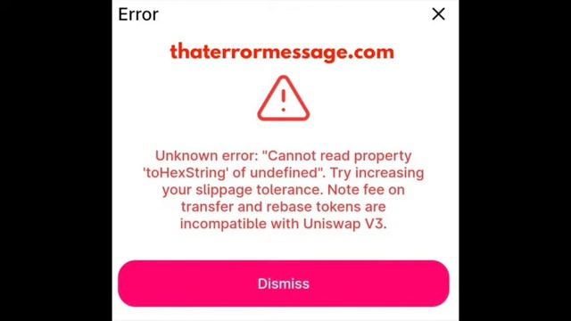 Unknown error: "Cannot read property 'toHexString' (Uniwswap) смотреть онлайн