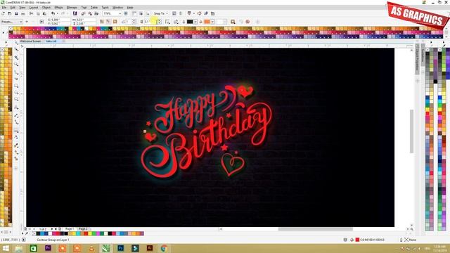 Amazing - NEON SIGN Effect - In CorelDraw x7 | With Font or Wall Background смотреть онлайн