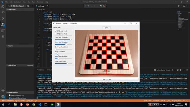 Hough Line Transform | Python | OpenCV | PyQT | смотреть онлайн