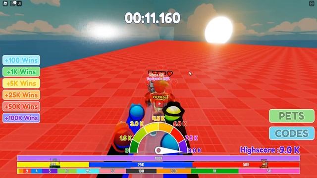 КТО БЫСТРЕЕ? ФРЕДДИ ИЛИ ЧИТЕР? Race Clicker Roblox смотреть онлайн