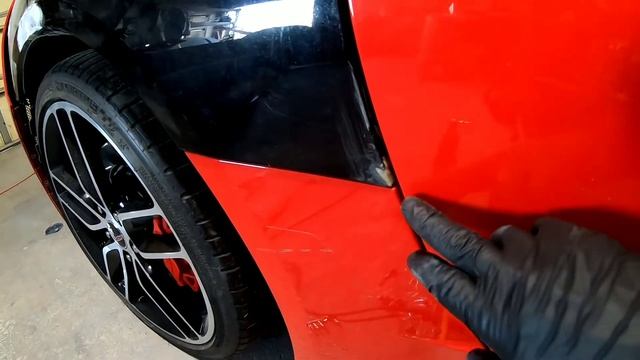Fix corvette fiberglass. diy auto body, smc fiberglass repair смотреть онлайн
