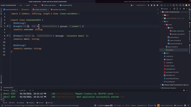 22) Nestjs: Validation rule options ( بالعربي ) смотреть онлайн