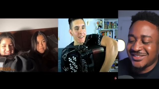 Russian ACCORDIONIST-VIRTUOSO on OMEGLE | What people think about RUSSIA | Accordion + Beatbox смотреть онлайн