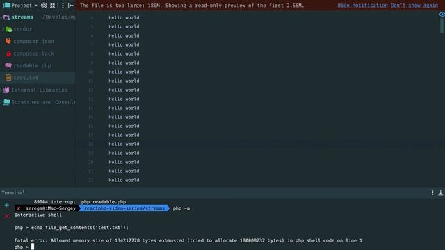 ReactPHP Tutorial #2: Streams смотреть онлайн