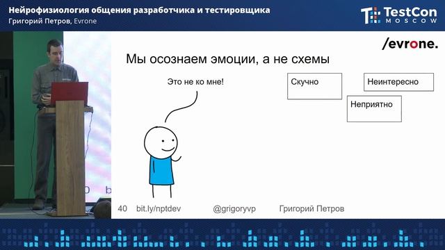 Нейрофизиология общения разработчика и тестировщика | Григорий Петров смотреть онлайн