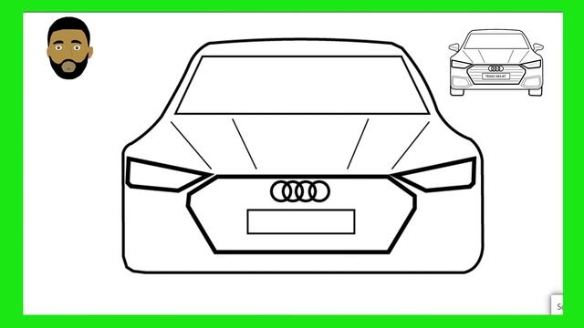 como desenhar carro Audi / Desenho fácil passo a passo смотреть онлайн