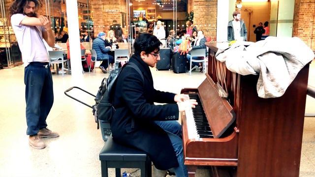 Playing ANIME Songs on Piano in Public Pt.2 -- The Promised Neverland Op.1 смотреть онлайн