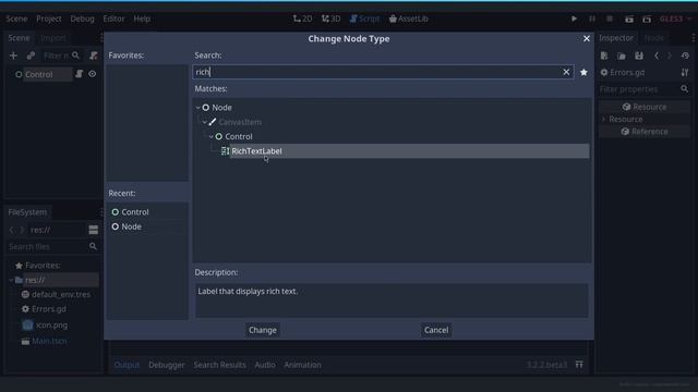 Godot Error: Script inherits from native type '...' can't be instanced in object of type: '...' смотреть онлайн