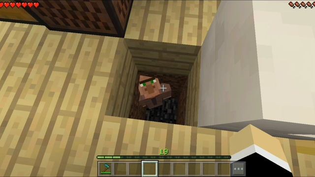 Все это время житель жил под моим домом в Майнкрафт Пе | DimaYT Minecraft смотреть онлайн