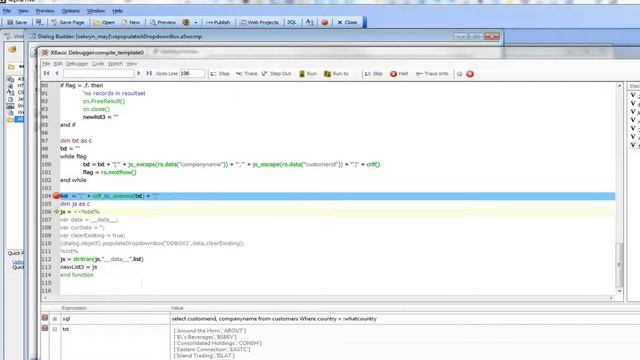 V11 Dynamically Re-Populating Choices in a Dropdownbox Control - Querying a SQL 2 смотреть онлайн