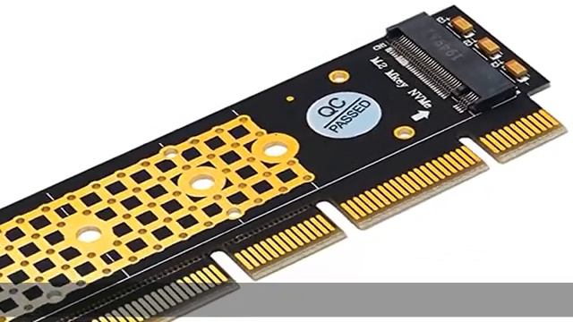 M.2 NGFF NVMe SSD to PCIE 3.0 X16/X8/X4 Adapter with heatsink for 1U/2U Server and Low Profile PC смотреть онлайн