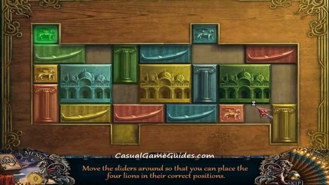 Grim Facade: Mystery of Venice Slider Puzzle Solution смотреть онлайн