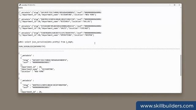 Oracle 23c JSON Relational Duality Views смотреть онлайн