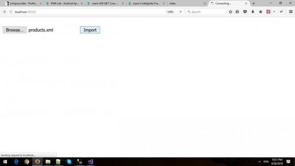 Import XML File to SQL Server in ASP.NET Core MVC and Entity Framework Core
