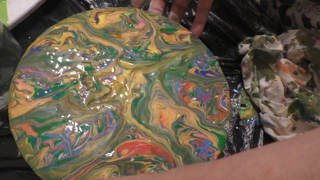 Жидкий акрил для начинающих/Микс из художественных и строительных красок разной консистенции смотреть онлайн