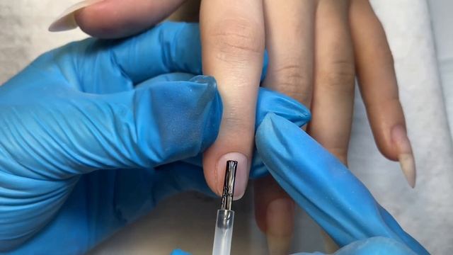 МК Коррекция ногтей гелем. Поднятие клюющих ногтей. наращивание ногтей. Новогодний дизайн ногтей. смотреть онлайн