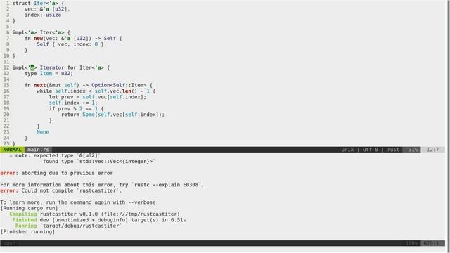 Rustcast #7 - How to implement Iterator in Rust programming language смотреть онлайн