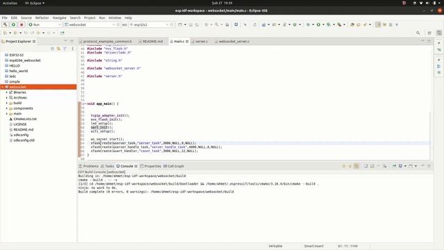 ESP32S2 WEBSOCKET ( ESP IDF ) смотреть онлайн
