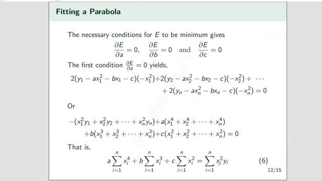 curve fitting- parabola,power,exponential смотреть онлайн