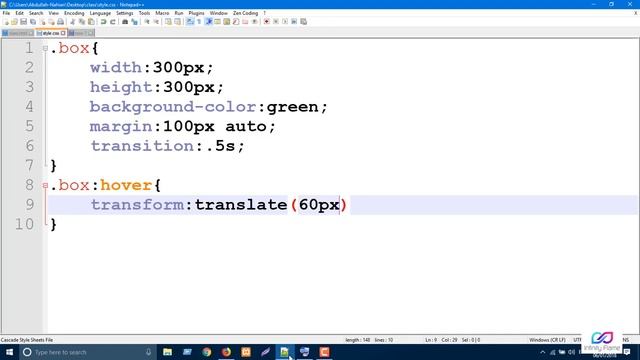 CSS3 Bangla Tutorial | Transform - Translate смотреть онлайн