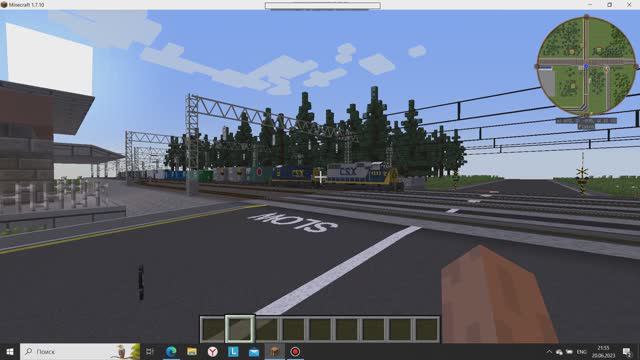 TrainCraft mod 1.7.10 - Поезда в Майнкрафт! Товарный поезд, новая карта! смотреть онлайн
