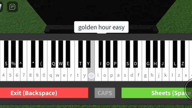 roblox golden hour easy piano!!!! смотреть онлайн
