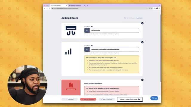 Font Awesome | Uploading Custom Icons смотреть онлайн