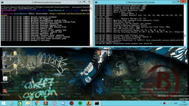 Сборка Gravit launcher шаг#1 запуск в локальной сети. смотреть онлайн