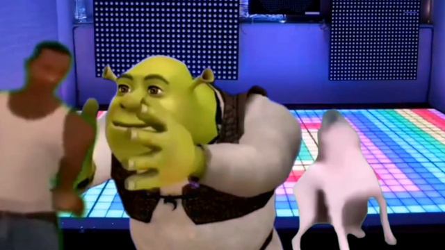 Сиджей, Шрек и пёсель танцуют смотреть онлайн