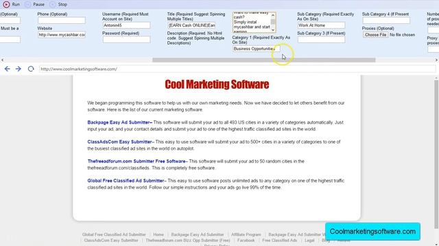 Global Free Classified Ad Submitter Software Quick Start Guide смотреть онлайн