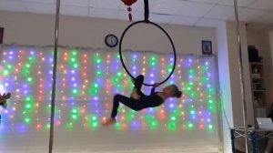 Первое выступление. Кольцо. Воздушная гимнастика 2019 г, декабрь