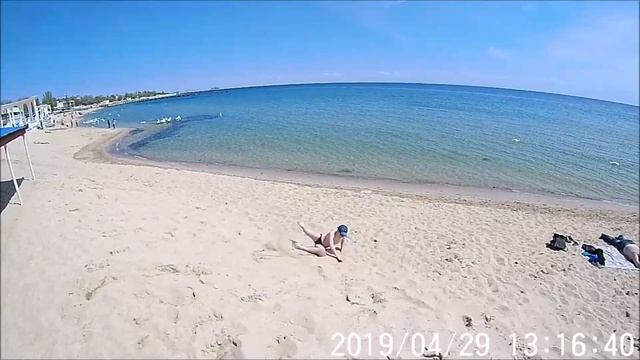 Гуляем по набережной М. Горького!!! Евпатория 2019!!! Экшэн камера SJ 8 PRO))) смотреть онлайн