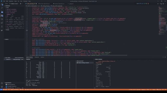 Bench Optimization - Part 2 (FPL Optimization with Python #6) смотреть онлайн