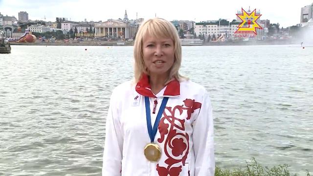 Поздравление с Днем города Чебоксары 2014. Олимпиада Иванова, XXVIII Олимп вăййисен кĕмĕл призерĕ смотреть онлайн