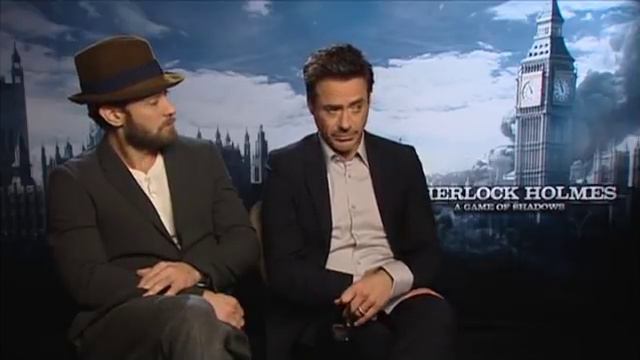 Sherlock Holmes Game Of Shadows Press Interview ~ Law & Downey