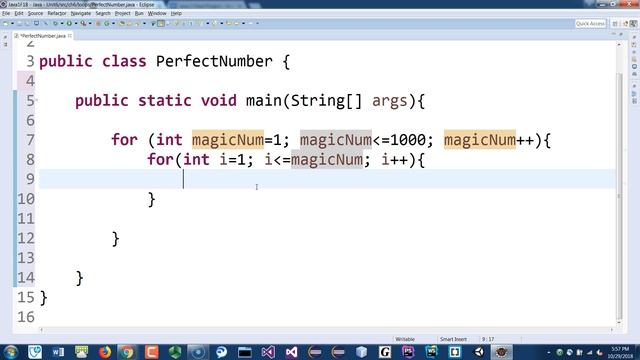Java 1 Ch.6 Exercise 6 - Perfect Number (Solution) смотреть онлайн