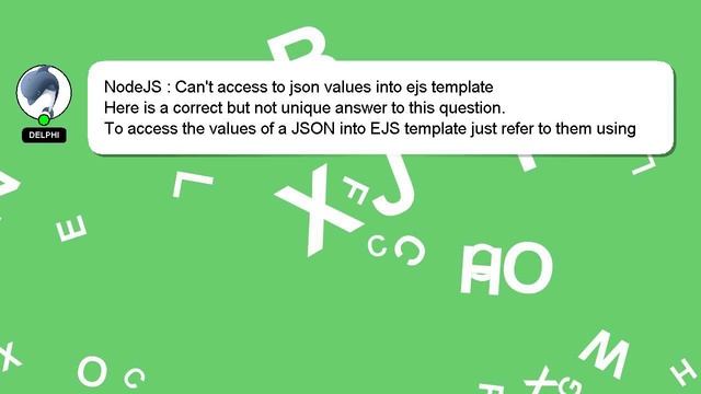 NodeJS : Can't access to json values into ejs template смотреть онлайн
