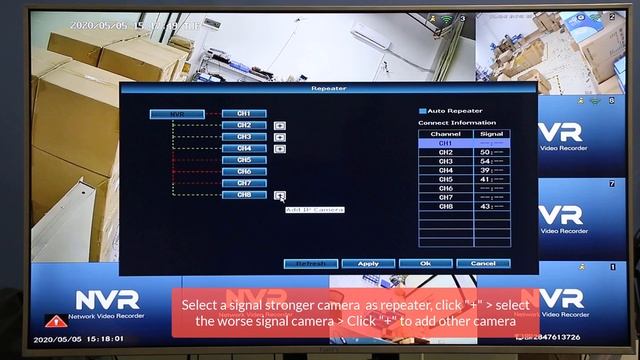 Hiseeu Wireless Camera System How To Set Camera As Repeater