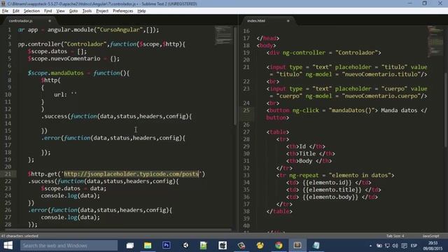 Curso Angular.js , 07 - Uso de AJAX con $http 2/2 смотреть онлайн