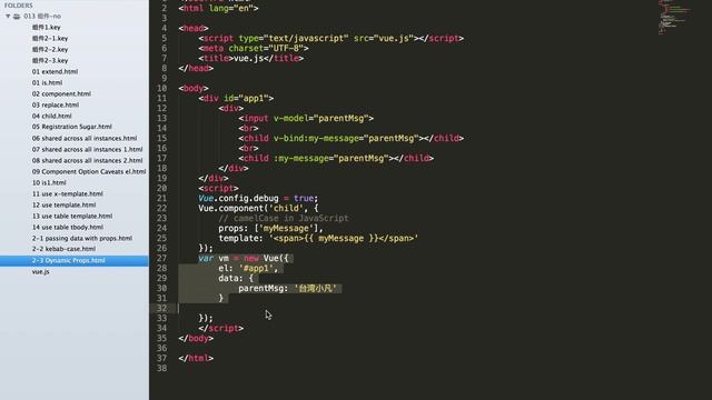 vue js 013 组件 2 3 Dynamic Props смотреть онлайн