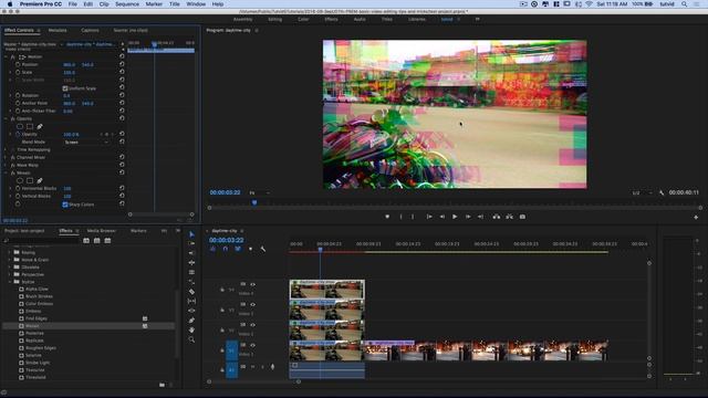 Glitch Transition Effect – Premiere Pro Tutorial w/ Glitch Preset Download! смотреть онлайн
