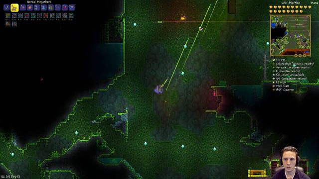 Terraria 1.3 Expert Hardcore Plantera fight. смотреть онлайн