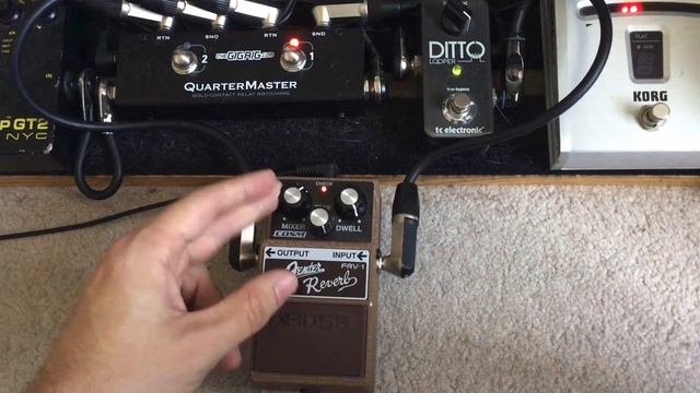 Bass effects - Boss ‘63 Fender Reverb смотреть онлайн