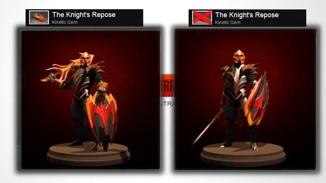 Dota 2 Dragon Knight - Ashtongue and The Knight's Repose Kinetic Gem review смотреть онлайн